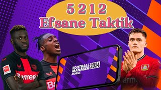 FM 24 MOBİLE TAKTİK 5212 EFSANE TAKTİK EZEREK YEN FOOTBALL MANAGER 2024 MOBİLE TAKTİK fm24mobile [upl. by Dasi]