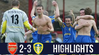 Viduka scores late winner  Arsenal 23 Leeds United  Highlights 200203 [upl. by Avahc]