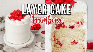 Layer Cake Framboise Chantilly Mascarpone  Léger et Gourmand  Sweetly Cakes [upl. by Magavern917]