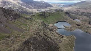 DJI Drone Video  SNOWDON 4k  60fps [upl. by Nairadas]