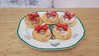 Cream Puff Wreaths Are The Perfect Holiday Dessert [upl. by Penni940]