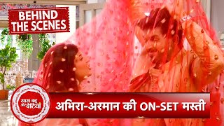 Yeh Rishta Kya Kehlata Hai BTS Abhira and Armaans Having Fun in Dupatta  SBB [upl. by Cassell]