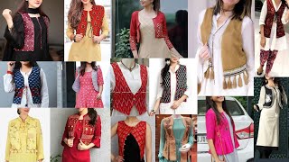 Must try these latest and stylish kurti with jacket designs  Stylish kurti with cotton jacket [upl. by Iridis]