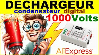 Déchargeur de condensateur électronique 1000 Volts digital TKDMR capacitor discharger Aliexpress [upl. by Lord]