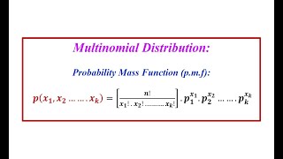 Multinomial Distribution  Probability Mass Function pmf [upl. by Yelrihs20]