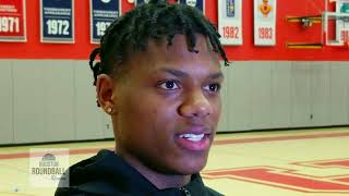 Houston Cougars guard Marcus Sasser quot50  50quot on whether or not he goes to the NBA or returns to UH [upl. by Morena]