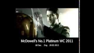 McDowells No1 Platinum TVC featuring MS Dhoni [upl. by Ardiedak]