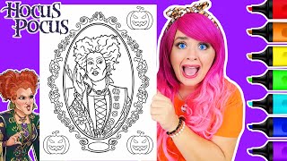 Coloring Hocus Pocus Winifred Sanderson Coloring Page  Ohuhu Art Markers [upl. by Landan]