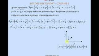 Mnożenie wektorowe  reguła prawej dłoni geometria analityczna [upl. by Aroda]