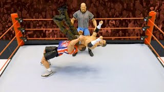 Kurt Angle vs Matt Hardy with surprise Special Guest Referee Action Figure Showdown [upl. by Nimzzaj84]