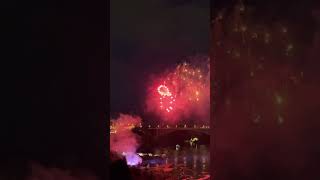 Fireworks at Niagara Falls in Ontario Canada 🇨🇦 [upl. by Adnahsor]