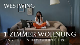 Kleine 1Zimmer Wohnung gestalten  Tipps amp Ideen um kleine Wohnungen platzsparend einzurichten [upl. by Tiler]