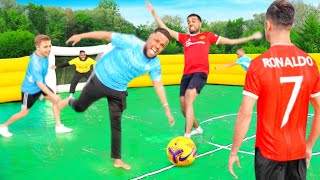 BETA SQUAD SLIP N SLIDE FOOTBALL CHALLENGE [upl. by Bashemath]