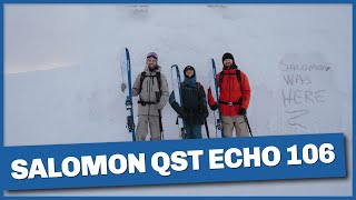 Salomon QST Echo 106 lätt och livlig skida för touring och offpist [upl. by Alys429]