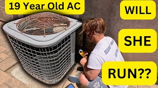 19 YEAR OLD Carrier AC Wont Start Refrigerant Low Voltage High Voltage [upl. by Eitsrik424]