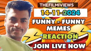 Aaj Funny Funny Memes Ka Review Karte Hai 😂  Live Join Kijiye Aap Log 🙏👍 Memes adarshuc [upl. by Mirelle]