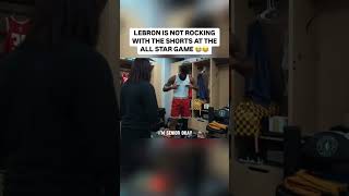 LEBRON NOT HAPPY WITH DA ALL STAR GAME SHORTS 😂  BASKETBALL HIGHLIGHTS basketballnbawnbaespnIG [upl. by Laerol]