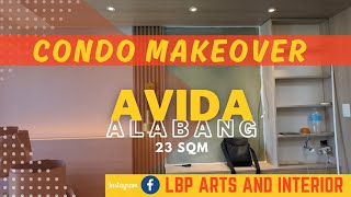 Condo MakeoverAvida AlabangStudio Unit 23sqm [upl. by Lepley]