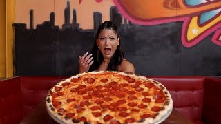 BEAT THE 3 YEAR LONG PIZZA RECORD  ‘2020 PIZZA CHALLENGE’ LEAHSHUTKEVEr [upl. by Ecyla]