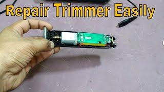 How to Repair Trimmer Easily  Repair Trimmer Charging Problem  Repair Dead Geemy Trimmer [upl. by Ahsotal86]