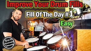 Improve Your Fills  Drum Fill Of The Day  Easy 1 [upl. by Carola777]