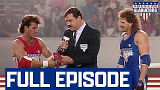 Safety Helmets Knocked Off When Action Gets Too Hot  American Gladiators  Full Episode  S02E02 [upl. by Meadow]