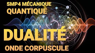 SMP4 MÉCANIQUE QUANTIQUE  La Dualité Onde Corpuscule résumé [upl. by Nireil]