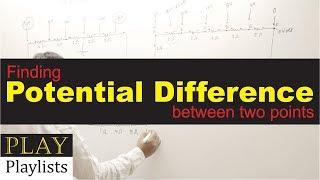 Finding the potential difference between two points in a circuit [upl. by Neeluqcaj]