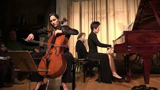 Rachmaninoff cello and piano sonata extracts Julie SevillaFraysse Anastasia Calmus [upl. by Sikleb]