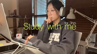 집에서 3시간 같이 집중해요 눈오는 날 스터디윗미 ☃ STUDY WITH ME at home ⏰ 5010 timer [upl. by Pulcheria247]