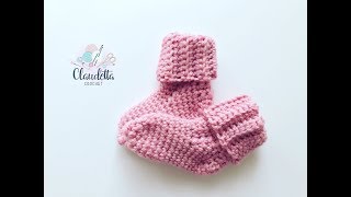 EINFACHE Babysocken häkeln  ANFÄNGER [upl. by Rowe]