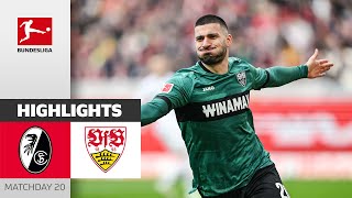 Undav Is On FIRE  SC Freiburg  VfB Stuttgart  Highlights  Matchday 20 – Bundesliga 202324 [upl. by Waynant465]