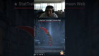 ST Crimson Web Karambit Knife Unboxing ttv Trainwreckstv [upl. by Nanaek]