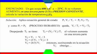 PROCESO ISOBARICO 1 ecuacion de estado [upl. by Anegroeg]