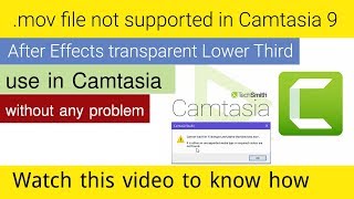 How to Import mov file in Camtasia Working Method [upl. by Akimihs613]