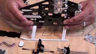 Trex450L Dominator Frame Assembly Part 1 of 2 [upl. by Alleuqcaj]