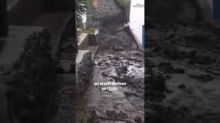 Une coulée de lahar ravage les rues dun village de lîle de Stromboli [upl. by Rubenstein]