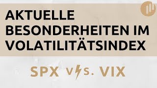 Aktuelle Besonderheiten im VIX [upl. by Aohsoj]