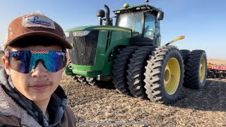 Harvesting Soybeans and Fall Tillage  John Deere 9510R amp Salford 1200  Harvest 2023 [upl. by Reynard]