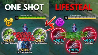 Lesley One Shot Build vs Lesley Lifesteal Build [upl. by Elspeth677]