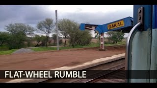 Flat Wheel Sounds Crossing amp Skip  HIGH SPEED Indian Railways [upl. by Ahsiyk]