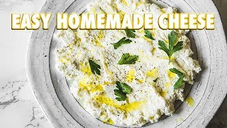 The Easiest Homemade Cheese Ever Ricotta [upl. by Liberati]