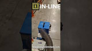 Shotblast prepared linemarkingstriping Impacts blaster with Graco5900 Linelazerinlineltd8626 [upl. by Daveen]