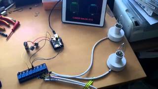 Control lights from iPad using Arduino and TouchOSC [upl. by Audsley]