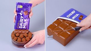 Fancy Dairy Milk Chocolate Cake Decoration Hacks  So Yummy Colorful Cake Decorating Ideas [upl. by Calabrese]