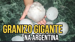 TEMPESTADE DE GRANIZO GIGANTE ATINGE O NORTE DA ARGENTINA [upl. by Bobine]