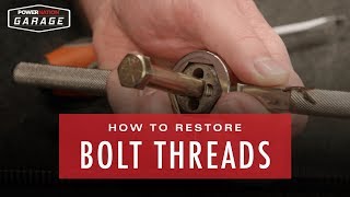 How To Restore Bolt Threads [upl. by Cousin]