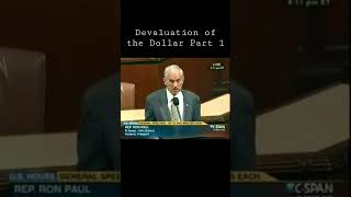 Devaluation of the Dollar Part 1 investing bankingcrisis economics economy investment shorts [upl. by Revlys]