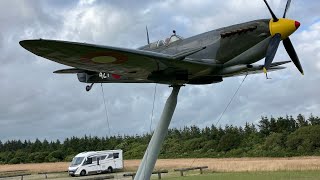 Cal and SallyAnne visit Denmark’s flying museum in their mobilvetta 🇩🇰 [upl. by Eicul]