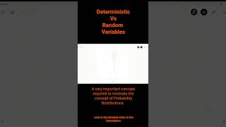 Deterministic Vs Random Variables [upl. by Buddie]